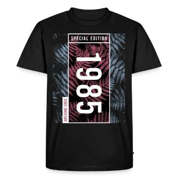 Special Edition 1985 Birthday Urban Graphic - Men's Premium Organic T-Shirt - black - Front - Nico (187cm)