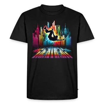 Breakdance Breakdancer Breakdance Enfants - T-shirt Premium bio Homme - noir - Devant - Nico (187cm)
