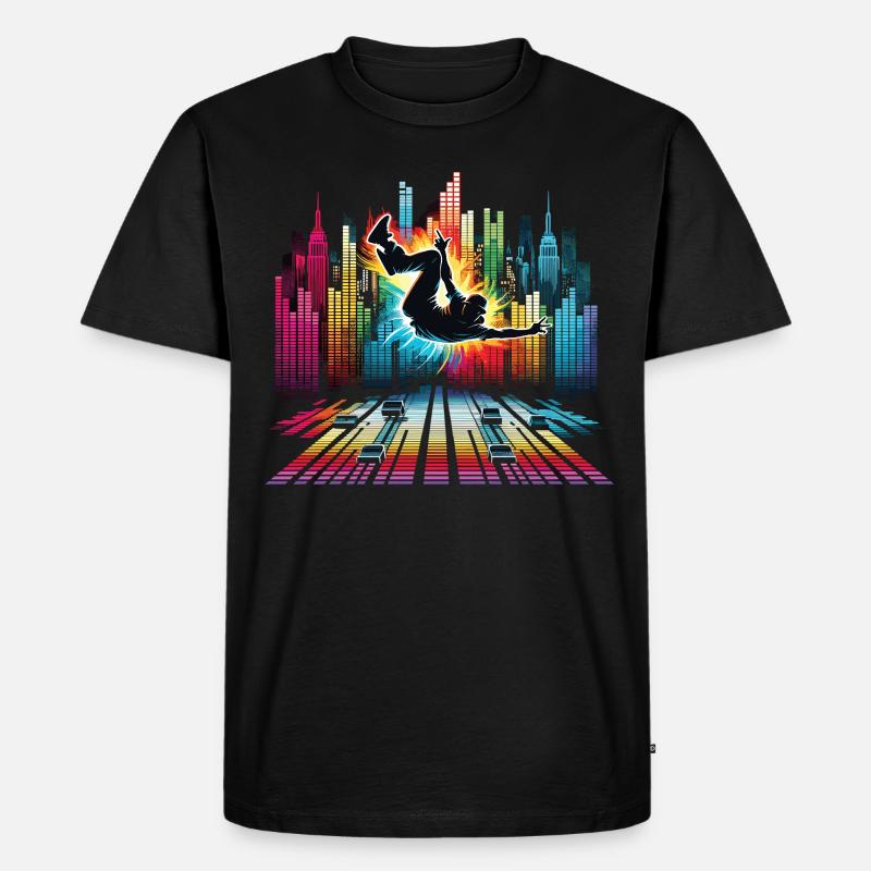 Breakdance Breakdancer Breakdance Kinder - Männer Premium Bio T-Shirt - Schwarz