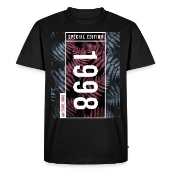 Special Edition 1998 Birthday Urban Graphic - Men's Premium Organic T-Shirt - black - Front - Nico (187cm)
