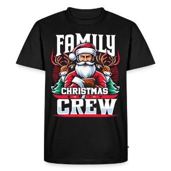 Équipe de Noël en famille - T-shirt Premium bio Homme - noir - Devant - Nico (187cm)