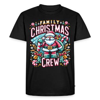 Équipe de Noël en famille - T-shirt Premium bio Homme - noir - Devant - Nico (187cm)