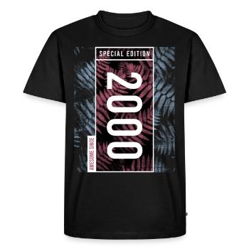 Special Edition 2000 Birthday Urban Graphic - Men's Premium Organic T-Shirt - black - Front - Nico (187cm)