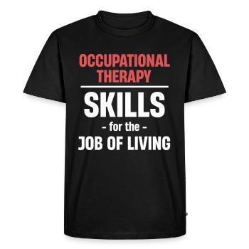 Ergothérapie : compétences pour la profession de la santé au travail - T-shirt Premium bio Homme - noir - Devant - Nico (187cm)