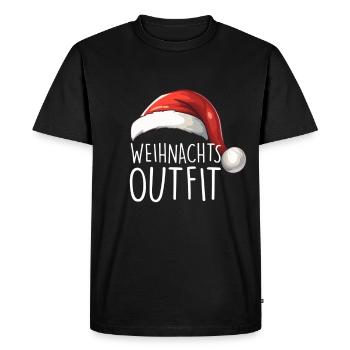 Christmas Outfit - Men's Premium Organic T-Shirt - black - Front - Nico (187cm)