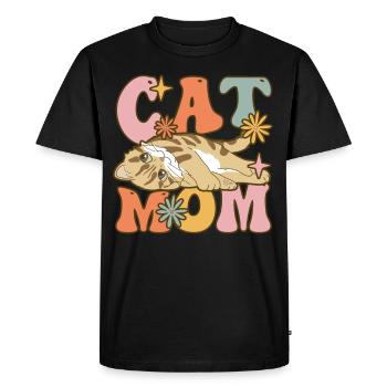 Groovy Cat Lover Family Assignment - Men's Premium Organic T-Shirt - black - Front - Nico (187cm)