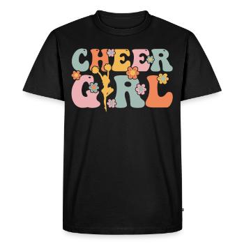 Groovy Cheerleading Cheerleader Cheer Squad - T-shirt Premium bio Homme - noir - Devant - Nico (187cm)