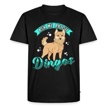 Dingo australien dingos chiens cadeau - T-shirt Premium bio Homme - noir - Devant - Nico (187cm)