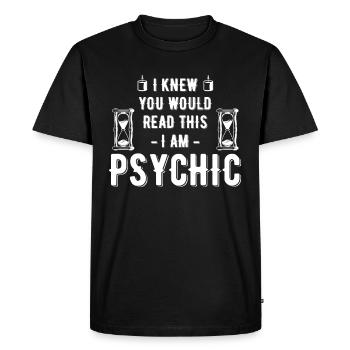 Je savais que vous aviez cette carte du ciel « Je suis » - T-shirt Premium bio Homme - noir - Devant - Nico (187cm)