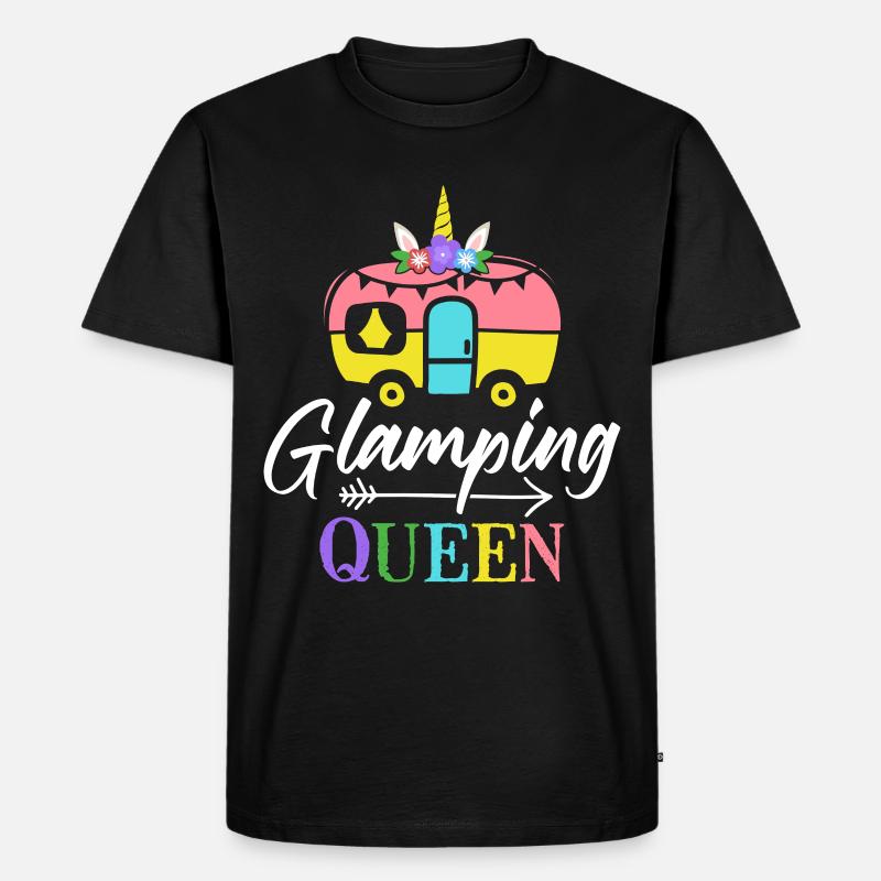 Weiblicher Glamper - Männer Premium Bio T-Shirt - Schwarz