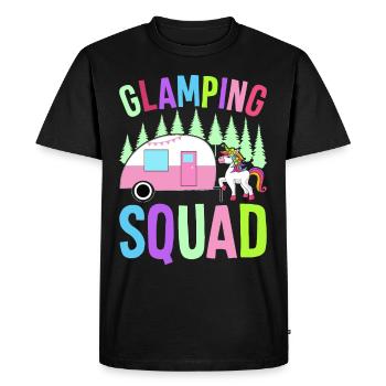 Glamping Team Glamper - Men's Premium Organic T-Shirt - black - Front - Nico (187cm)