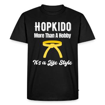 Le Hapkido est plus qu'un passe-temps, c'est un - T-shirt Premium bio Homme - noir - Devant - Nico (187cm)