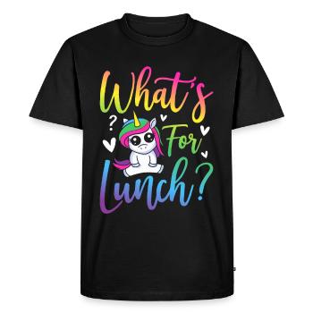 Équipe de cafétéria femme de midi - T-shirt Premium bio Homme - noir - Devant - Nico (187cm)