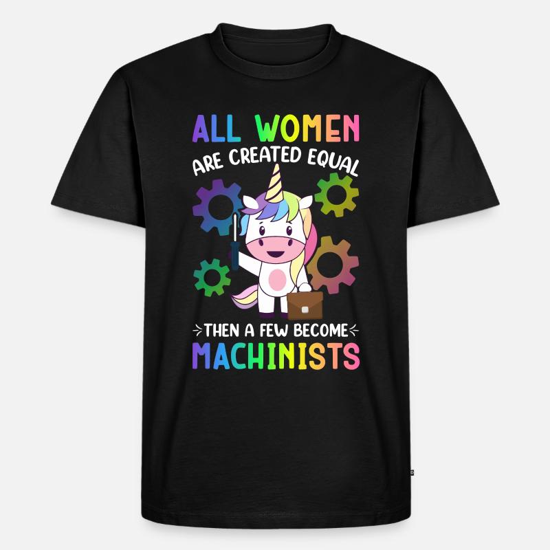 CNC-Maschine - Männer Premium Bio T-Shirt - Schwarz