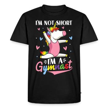 Roue de charrette de gymnastique drôle - T-shirt Premium bio Homme - noir - Devant - Nico (187cm)