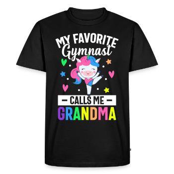 Roue de charrette de gymnastique - T-shirt Premium bio Homme - noir - Devant - Nico (187cm)