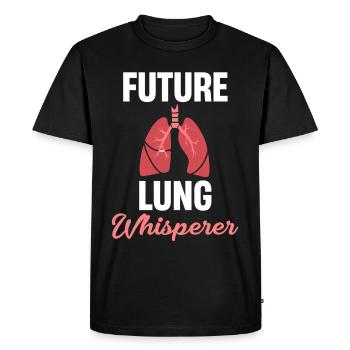 Future Lung Whisperer Pulmonologist - Men's Premium Organic T-Shirt - black - Front - Nico (187cm)