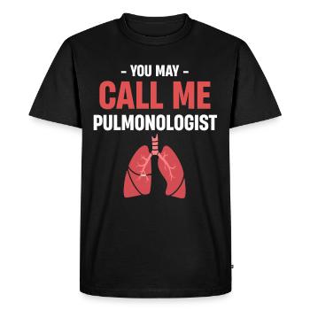 You can contact me pulmonologist future - Men's Premium Organic T-Shirt - black - Front - Nico (187cm)