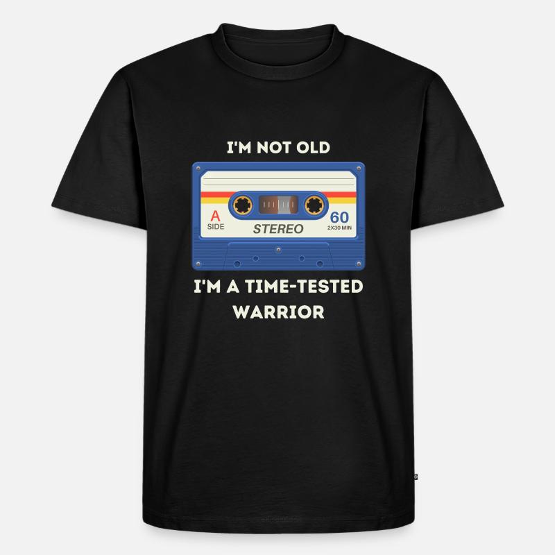 Retro -sarkastisches Alter Spruch - Männer Premium Bio T-Shirt - Schwarz