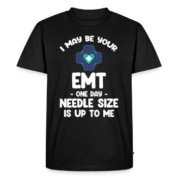I can be your paramedic one day - Men's Premium Organic T-Shirt - black - Front - Nico (187cm)