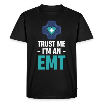 Trust me, I'm an outpatient - Men's Premium Organic T-Shirt - black - Front - Nico (187cm)