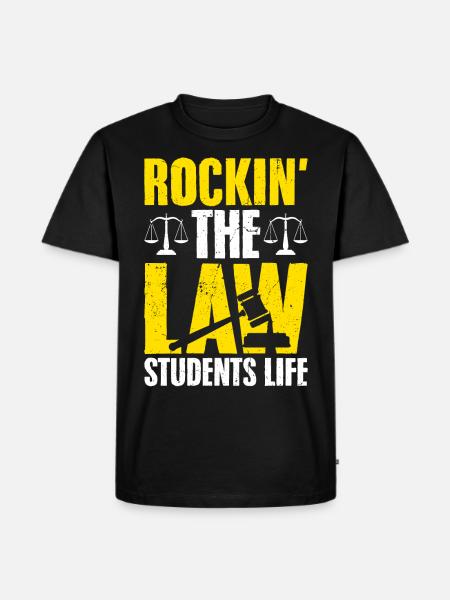 Law studies Future lawyer - Men's Premium Organic T-Shirt - black