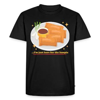 Lumpia Loempia Spring Roll Gift - Men's Premium Organic T-Shirt - black - Front - Nico (187cm)
