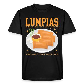 Lumpia Spring Rolls Loempia Gift - Men's Premium Organic T-Shirt - black - Front - Nico (187cm)