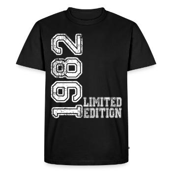 Limited Edition 1982 - Men's Premium Organic T-Shirt - black - Front - Nico (187cm)