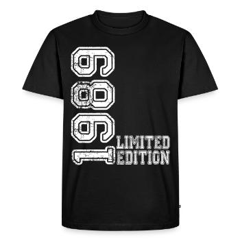 Édition limitée 1989 - T-shirt Premium bio Homme - noir - Devant - Nico (187cm)
