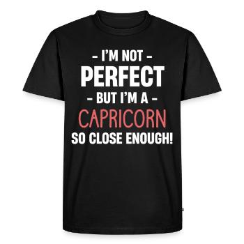 I'm not perfect, but I'm a - Men's Premium Organic T-Shirt - black - Front - Nico (187cm)