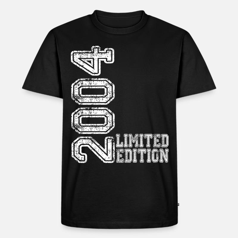 Limited Edition 2004 - Männer Premium Bio T-Shirt - Schwarz