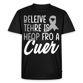 Dyslexia Awareness Dyslexics - Men's Premium Organic T-Shirt - black - Front - Nico (187cm)