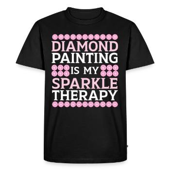 Outils de peinture au diamant Diamond Painter - T-shirt Premium bio Homme - noir - Devant - Nico (187cm)