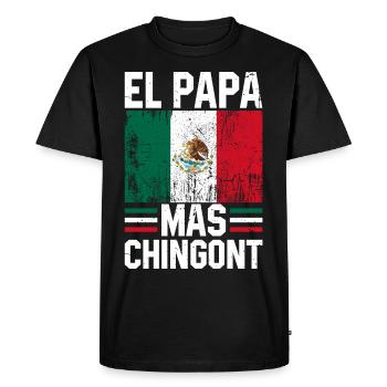 Hispanique Latino-Américain Mexicain V - T-shirt Premium bio Homme - noir - Devant - Nico (187cm)