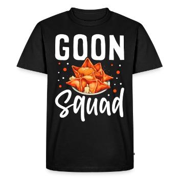 Drôle de crabe Rangoon Cuisine chinoise - T-shirt Premium bio Homme - noir - Devant - Nico (187cm)