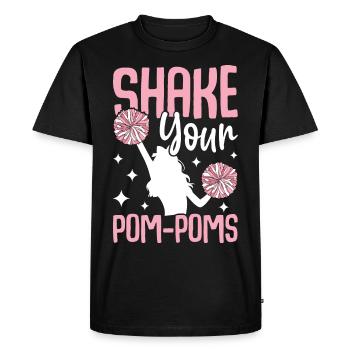 Pom-pom girl Cheerleader Cheer - T-shirt Premium bio Homme - noir - Devant - Nico (187cm)