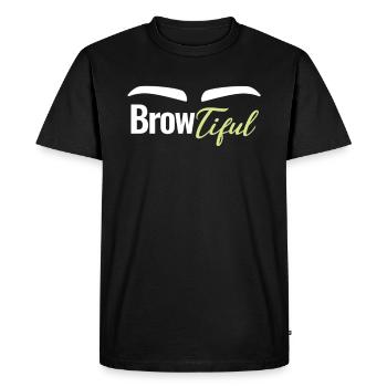 Browtiful Esthéticienne des sourcils Esthéticienne - T-shirt Premium bio Homme - noir - Devant - Nico (187cm)