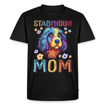 Cadeau de propriétaire de chien Stabyhoun Mom Stabijhoun - T-shirt Premium bio Homme - noir - Devant - Nico (187cm)