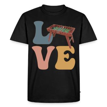 Joueur de baby-foot Baby-foot - T-shirt Premium bio Homme - noir - Devant - Nico (187cm)