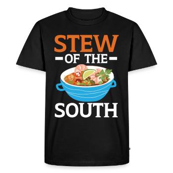 Gumbo Lovers Foodie Louisiane Manger Cuisine Cajun - T-shirt Premium bio Homme - noir - Devant - Nico (187cm)