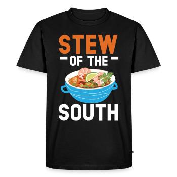 Gumbo Lovers Foodie Louisiane Manger Cuisine Cajun - T-shirt Premium bio Homme - noir - Devant - Nico (187cm)