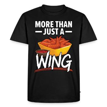 Buffalo Wings Foodie Cuisine Américaine Poulet - T-shirt Premium bio Homme - noir - Devant - Nico (187cm)