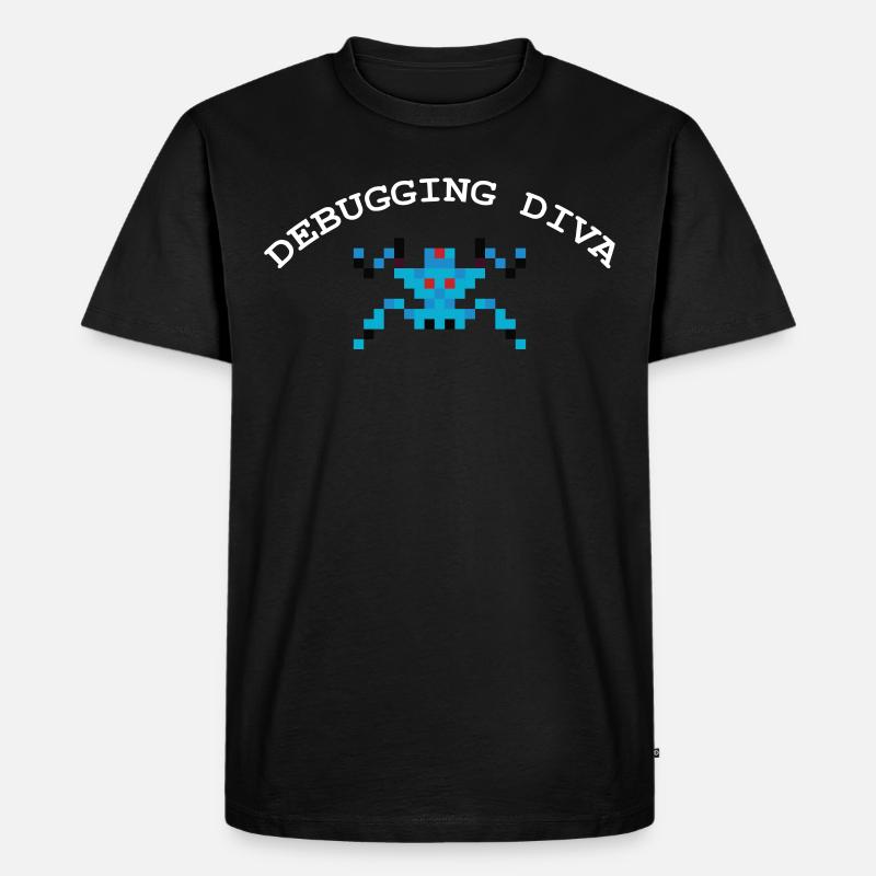Debugging Diva Coding Debugger Hacker - Männer Premium Bio T-Shirt - Schwarz