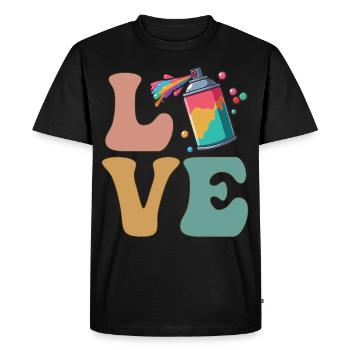 Graffiti Art urbain Graffiti de rue Tag - T-shirt Premium bio Homme - noir - Devant - Nico (187cm)
