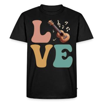 Guitarist Guitarist - Men's Premium Organic T-Shirt - black - Front - Nico (187cm)
