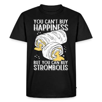 Stromboli Strombolis Pizza Calzone Cadeau - T-shirt Premium bio Homme - noir - Devant - Nico (187cm)