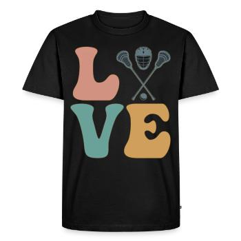 Lacrosse Players Lax Coach Team Coach - Men's Premium Organic T-Shirt - black - Front - Nico (187cm)