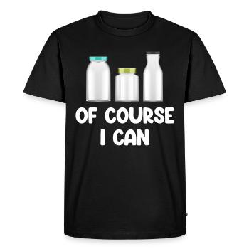 Of course, I can preserve canned food season - Men's Premium Organic T-Shirt - black - Front - Nico (187cm)
