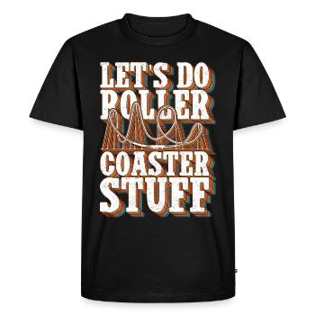 Montagnes russes Roller Coaster Roller Coaster cadeau - T-shirt Premium bio Homme - noir - Devant - Nico (187cm)